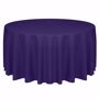 Purple, Havana Faux Burlap Round Tablecloth