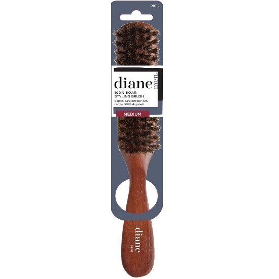Diane Premium 100% Boar Styling Brush - Medium Bristles - 5 Row