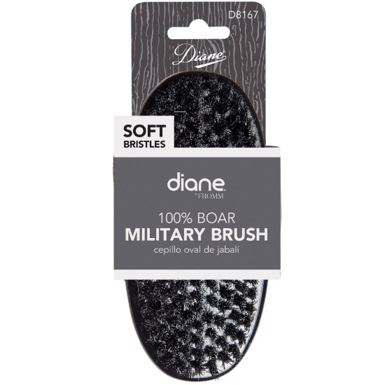 Diane military palm brush with soft bristles