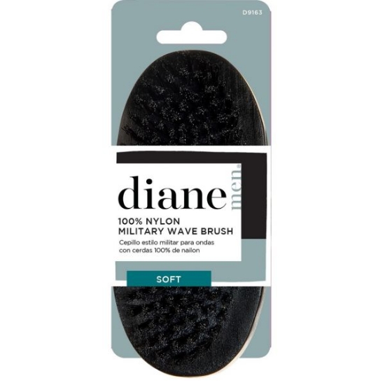 Diane 100% Nylon Military Wave Brush - Soft Bristles