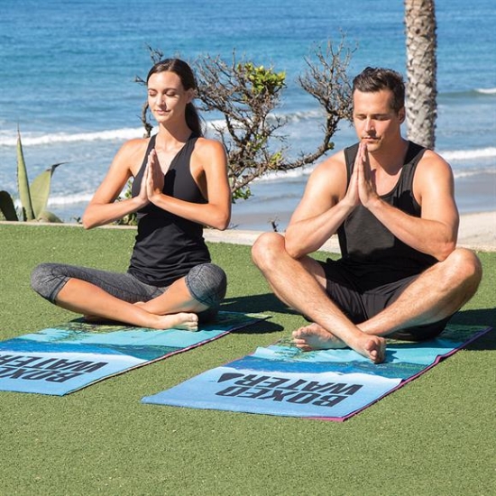 Sublimated Yoga Mat Towel - 24” x 68” -  10 lbs
