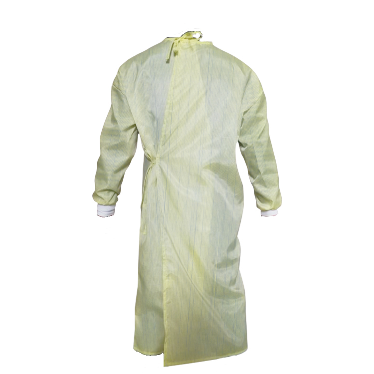 AAMI Level II Isolation Gowns Pastel Yellow Reusable