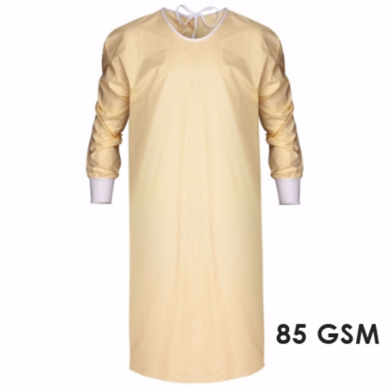 Level-2 fluid-static-resistant-isolation-gown