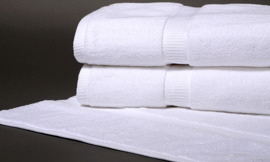 Buy White Denali Luxury Dobby Border Towels