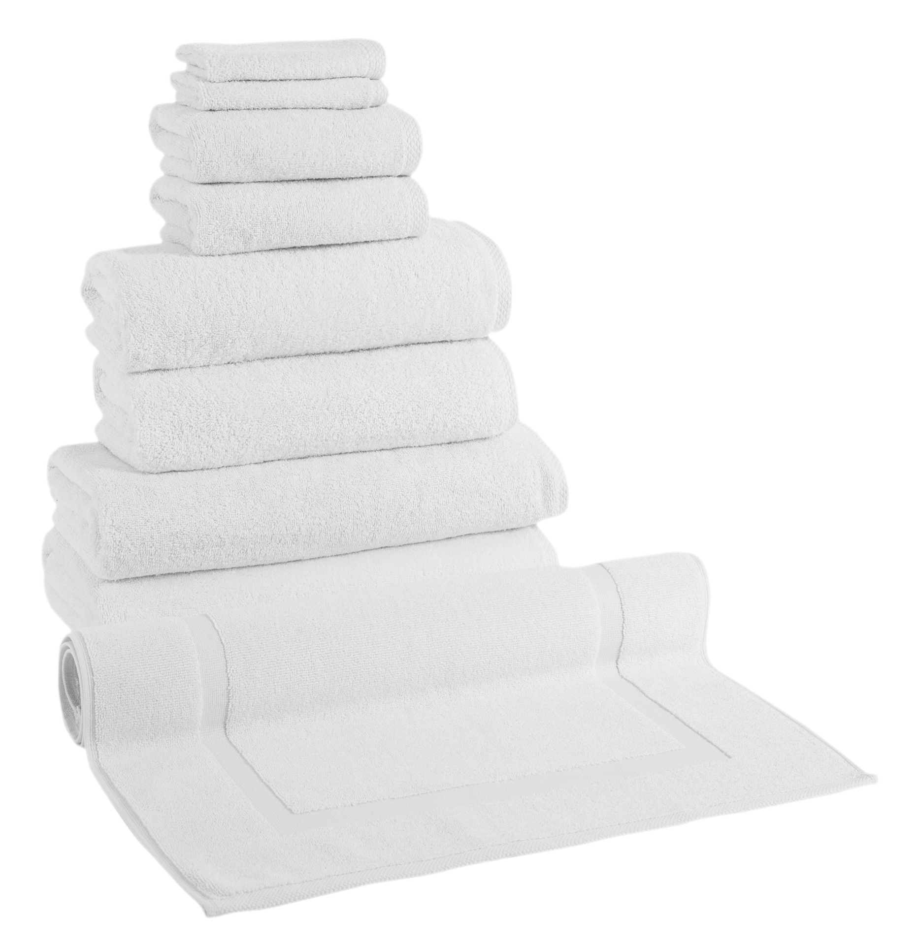 Towel Set with Bath Mat Arsenal 9 Piece Towel Set with Bathmat