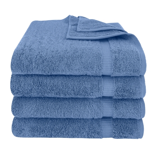 4pc Villa Bath Towel Set Aqua - Royal Turkish Towel