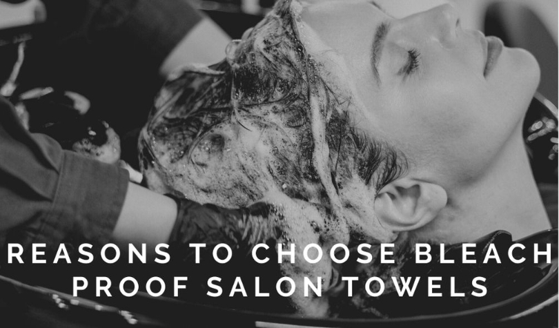 What advantages do bleach-resistant towels have in a salon setting?
