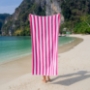 Cali Cabana Towels -stripe pool towel pink