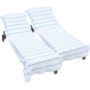 30” x 85”  x 8”  Lounge Chair Towels