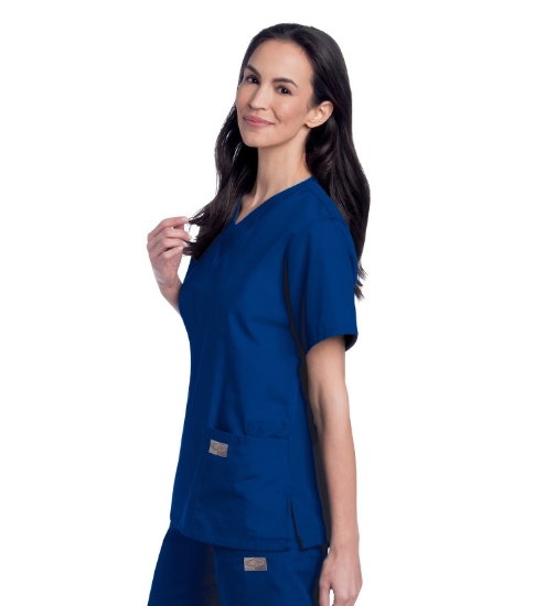 Women's Landau Forward 3-Pocket V-Neck Scrub Top – BodyMoves Scrubs Boutique