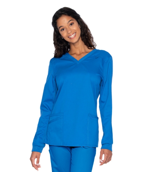 Womens 3-Pocket V-Neck Scrub Top