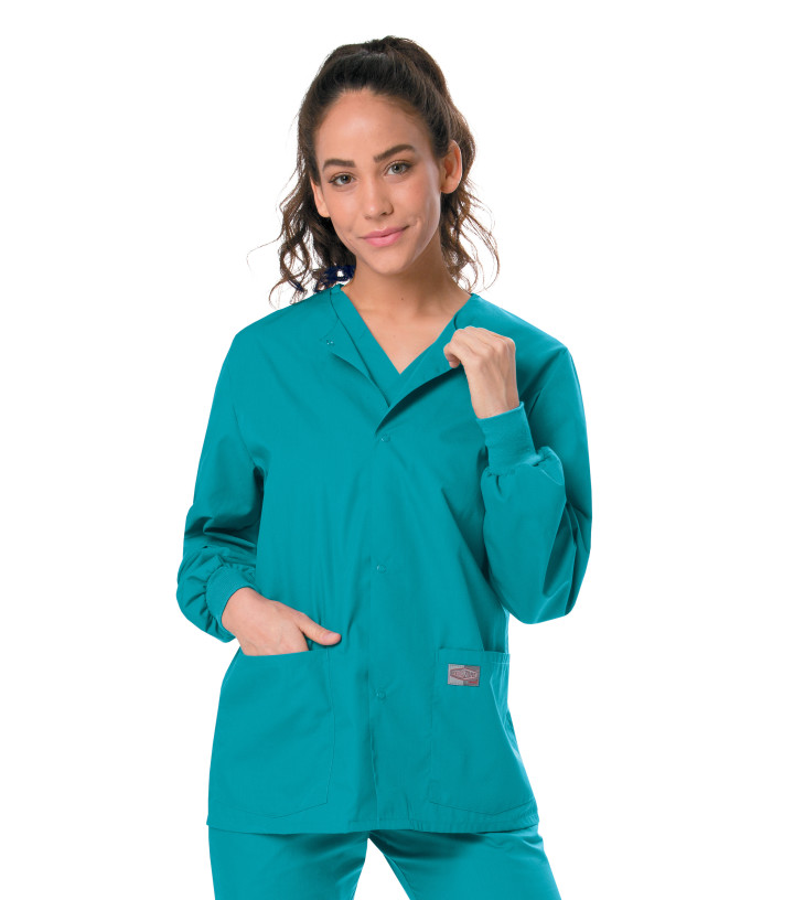 Landau Proflex Women's 3-Pocket Warm-Up Scrub Jacket (3038) | Landau Scrubs