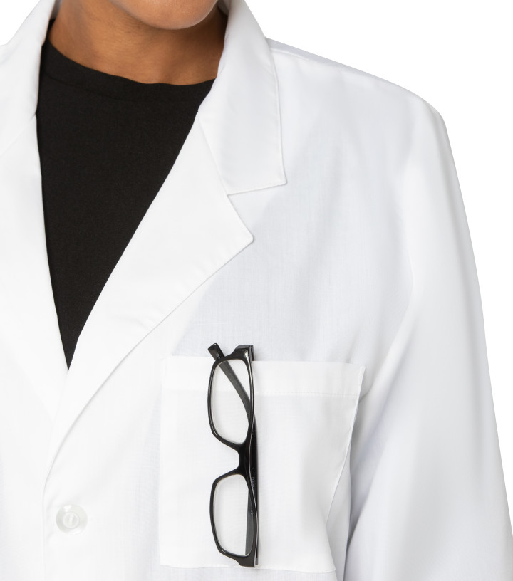 Landau Scrubs Women Landau Relaxed-Fit Lab Coat 3-Pocket,