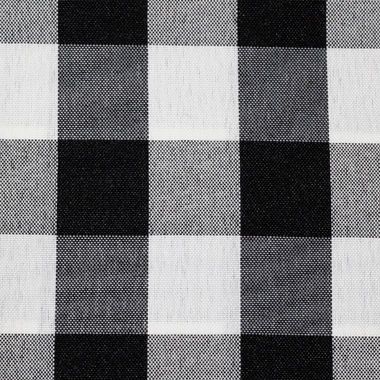 Poly Check Black/White Backdrop Drapes