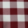 Poly Check Burgundy/White Backdrop Drapes