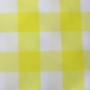 Poly Check Lemon/White Backdrop Drapes