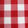 Poly Check Red/White Backdrop Drapes