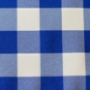 Poly Check Royal/White Backdrop Drapes