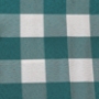 Poly Check Teal/White Backdrop Drapes