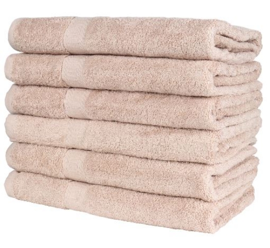 Beige, True Color Bath Towels - 25"x 52" 