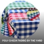  Buy 7 Color 100% Polyester Check Fabric By the Yard Wholesale