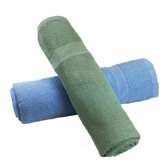 Blue and Green economy pool towel 