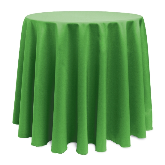 Kelly Green Round Tablecloth