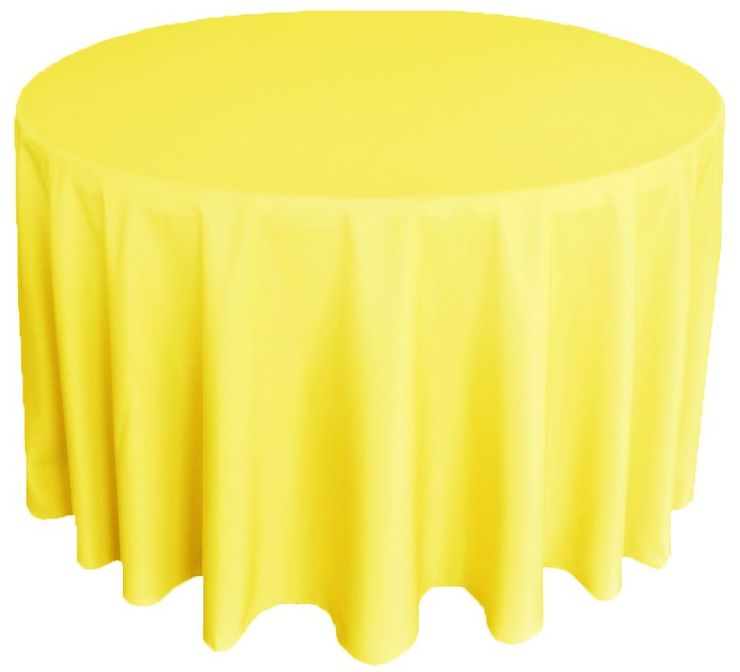 Yellow Round Tablecloth Kelly Green Polyester Round Tablecloth