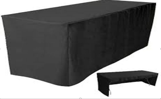 Black Fitted Tablecloth