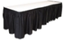 Black Wholesale Polyester Table Skirts