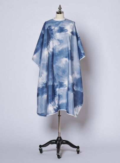 Fromm Apparel Studio Premium Client Hairstyling Cape - Blue Tie Dye