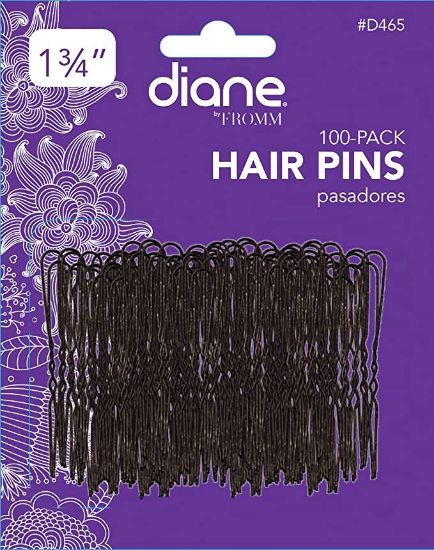 Diane Hair Pin 1.75" Black