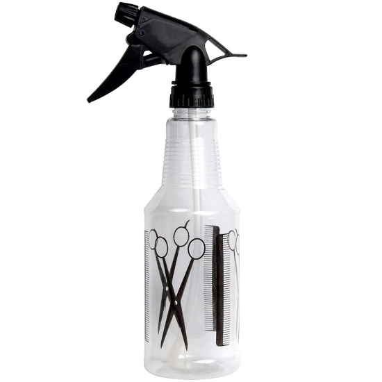 printed spray bottles for hair salon
