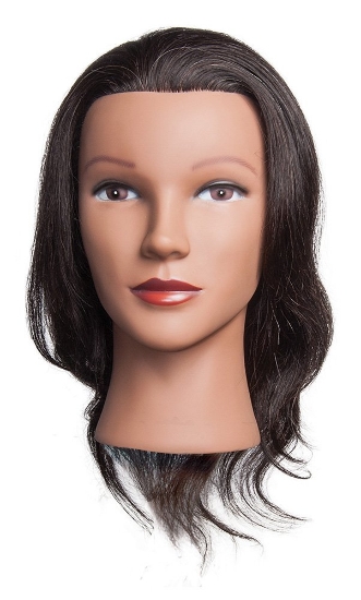 Diane Malika 17 -18 inch mannequin head with human hair for sale! 