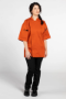 Women's Chef Coat Short Sleeve , Orange