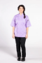 Chef Shirts Short Sleeve , Lilac