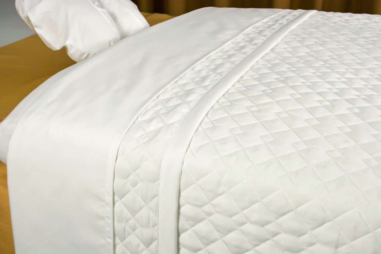 White Massage Table Blankets, Quilted 60 x 90