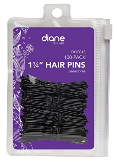 Diane black hair pins, diane 1.75 inch black hair pins for sale