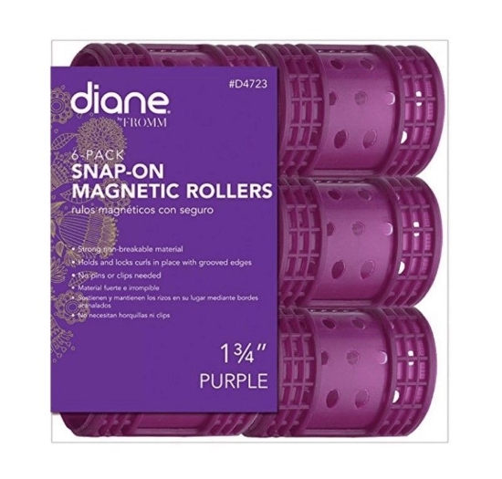 Diane Snap-On Magnetic Rollers 1 3/4" Violet