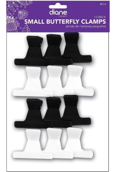 Diane Small Butterfly Clamps Assorted (12pk)