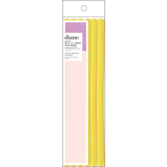 Diane 10"x7/16" Twist-Flex Rods Yellow