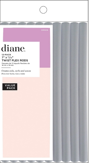 Diane Twist-flex Rods, Gray (Pack of 12)
