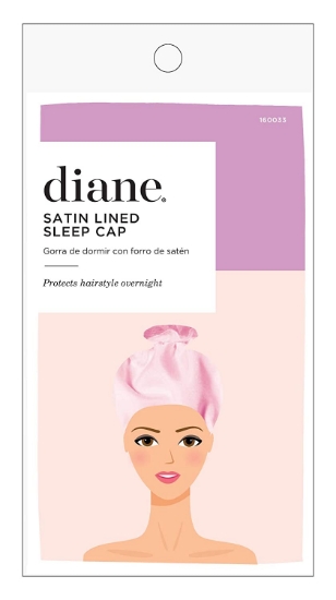 diane satin lined sleep cap for hair