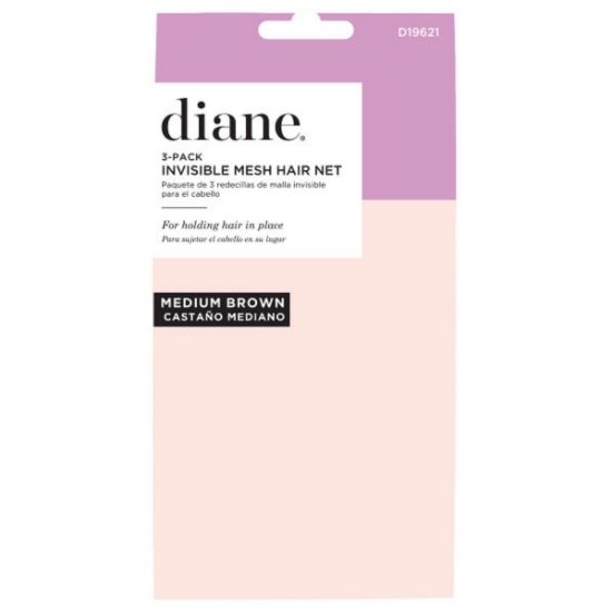 diane mesh invisible hair net - medium brown