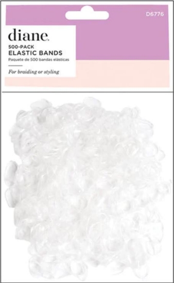 Diane Rubber Bands Black 500-Pack