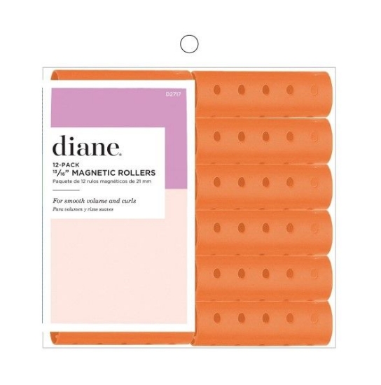 diane 13/15 inch magnetic rollers for dry hair
