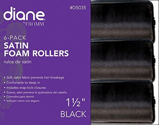 satin foam rollers