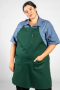 Wholesale Bib Aprons for Chefs with Pencil Patch Pocket - Hunter