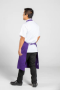 Wholesale Bib Aprons for Chefs with Pencil Patch Pocket - Purple