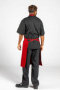 Wholesale Bib Aprons for Chefs with Pencil Patch Pocket - Red